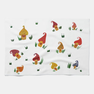 Mushrooms Tea Towel 40.6 cm x 61 cm