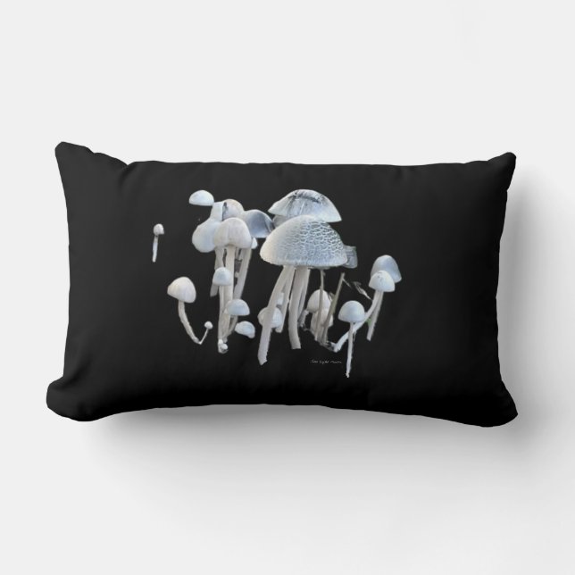 Mushrooms Throw Pillow (Front)