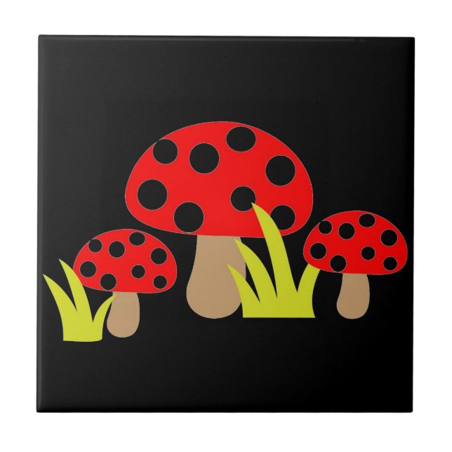 Mushrooms Tile (Front)