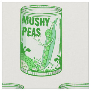 Mushy Peas pop art Fabric
