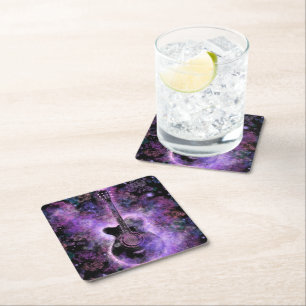 Musial Guitsr Paper Coaster