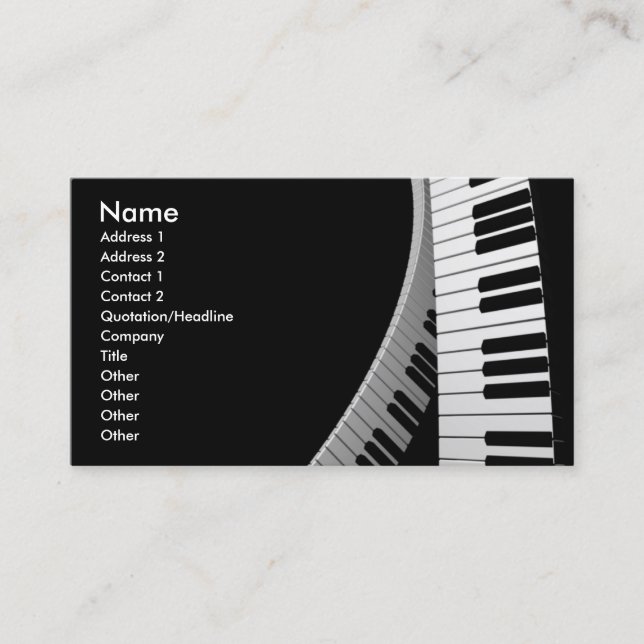 music2 business card (Front)