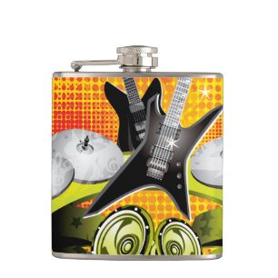 Music 12 Wrapped Flask