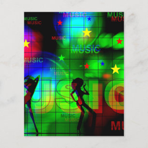 music-163256 BRIGHT NEON LIGHTS COLORS MUSIC DANCI Flyer