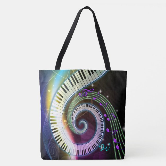 Music 1 All-Over-Print Tote Bag (Front)