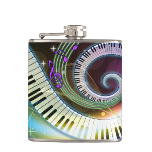 Music 1 Wrapped Flask