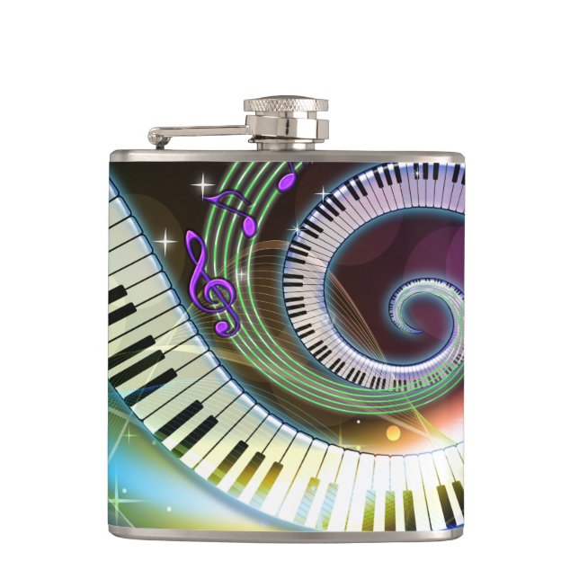 Music 1 Wrapped Flask (Front)