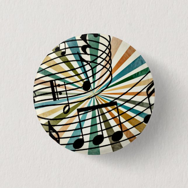 Music 3 Cm Round Badge (Front)