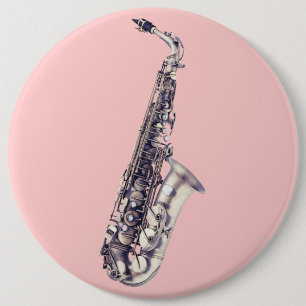music 6 cm round badge