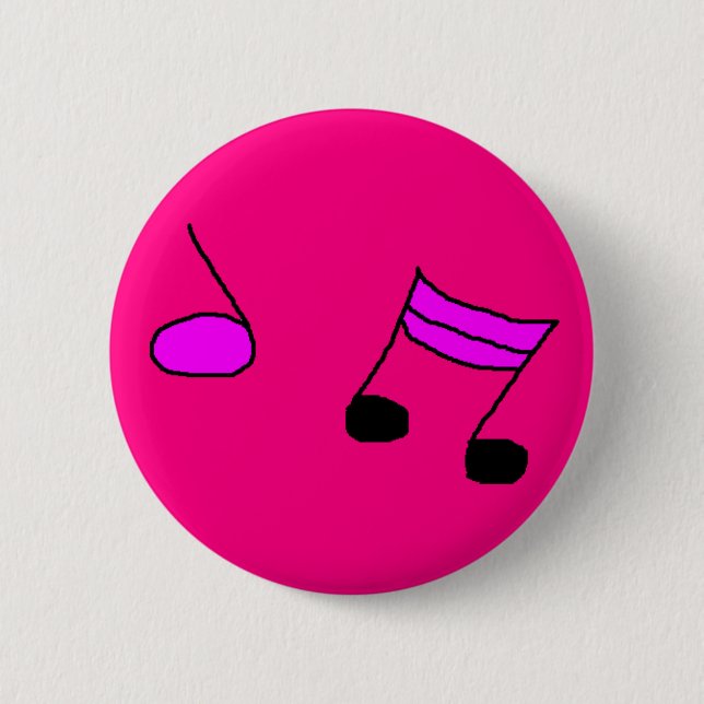 MUSIC 6 CM ROUND BADGE (Front)