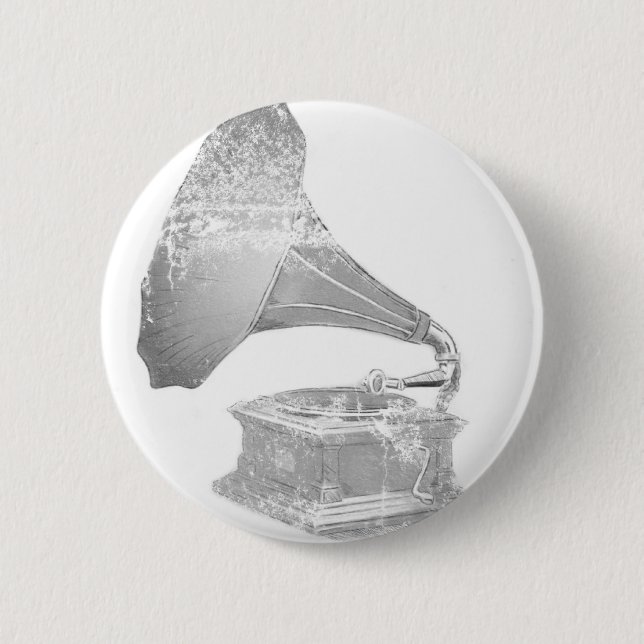 music 6 cm round badge (Front)
