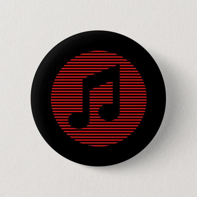 Music 6 Cm Round Badge (Front)