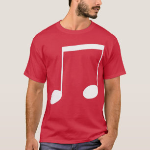 Music 8th Notes Tee Shirt - Small Print