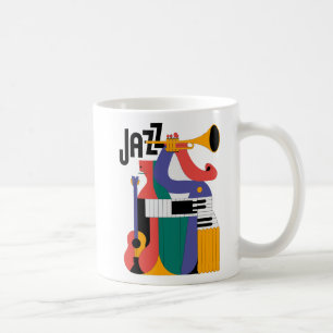 music abstract art coffee mug