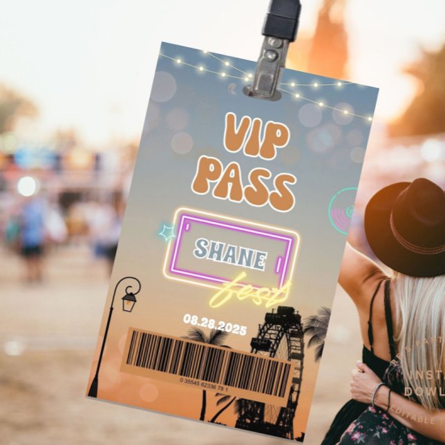 Music and Arts Festival All Access Badge VIP Pass ID Badge (Creator Uploaded)