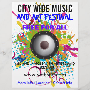 Music and Arts Festival Flyer