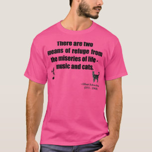 Music and Cats Quotation  T-Shirt