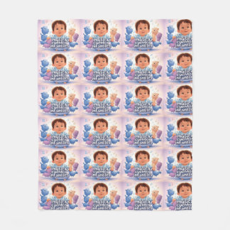 Music and children's stories fleece blanket