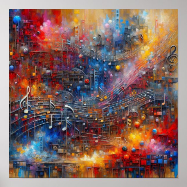 MUSIC AND COLOUR POSTER (Front)