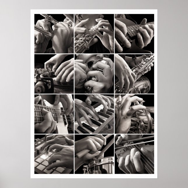 Music and Hands Poster (Front)