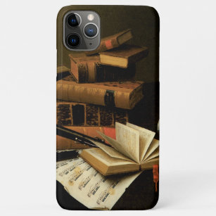 Music and Literature by William Harnett, Fine Art iPhone 11 Pro Max Case