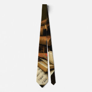 Music and Literature by William Harnett, Fine Art Tie