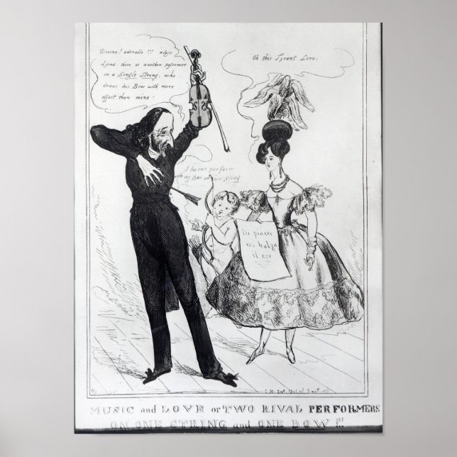 Music and Love or Two Rival Performers Poster (Front)