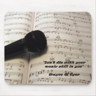 Music and microphone mouse pad