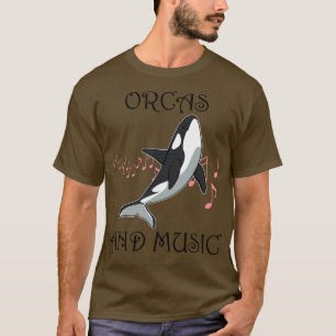 Music and Orcas Musician Whale Ocean Sweatshirt T-Shirt
