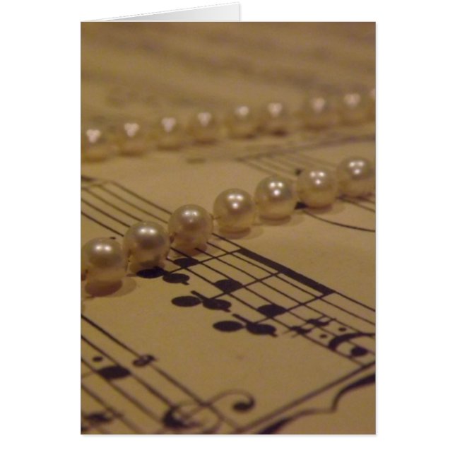 Music And Pearls Card (Front)