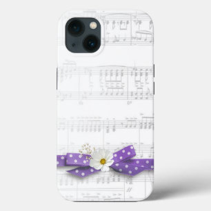 Music and Polka Dot Ribbon  iPhone 13 Case