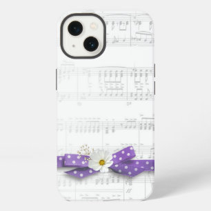 Music and Polka Dot Ribbon iPhone 13 Case