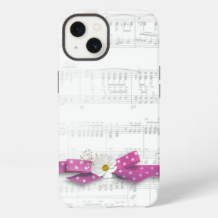 Music and Polka Dot Ribbon iPhone 13 Case