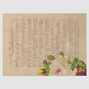 Music and Roses Series Design 13 Tissue Paper