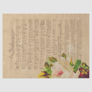 Music and Roses Series Design 13 Tissue Paper