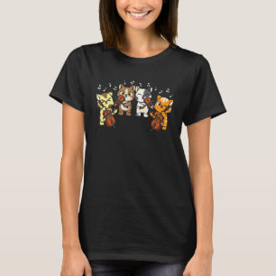 Music Animal Musician Cat Violin Cello Orchestra T-Shirt