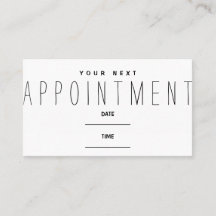 Music Appointment Remind Card Your Next Visit