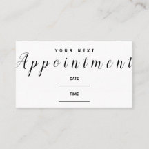 Music Appointment Remind Card Your Next Visit