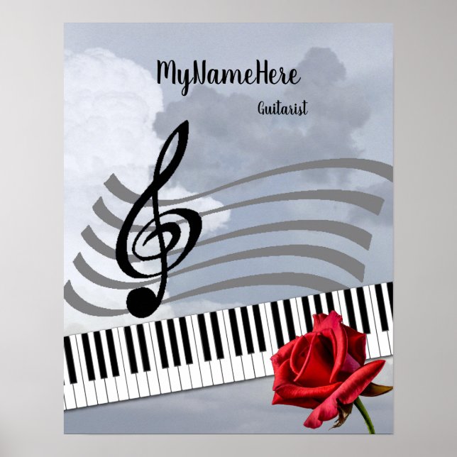 Music Appreciation and Talent personalize Poster (Front)
