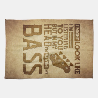 Music Art I Am Listening To You Tea Towel