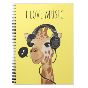 Music Art I Love Music Notebook
