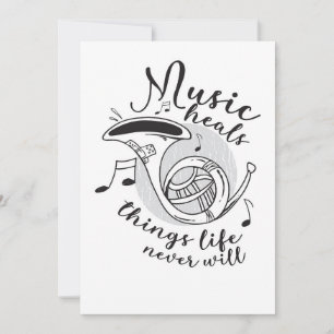 Music Art Music Heals Things Life Invitation