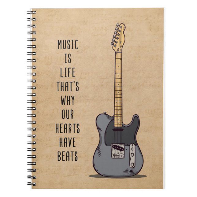 Music Art Music Is Life Notebook (Front)