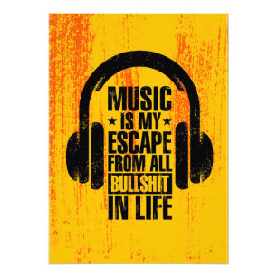 Music Art Music Is My Escape Photo Print