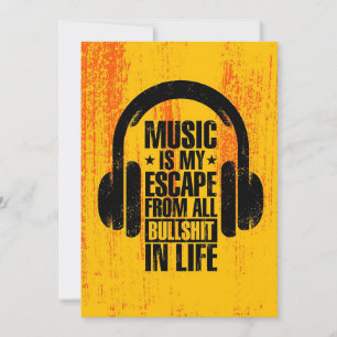 Music Art Music Is My Escape Save The Date