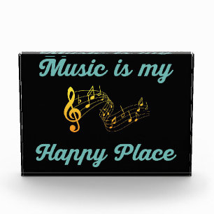 Music Art Music Is My Happy Place Photo Block