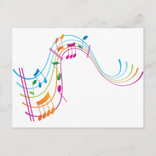 Music Art Postcard