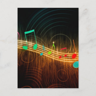 Music Art Postcard