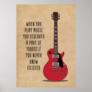 Music Art When You Play Music Poster