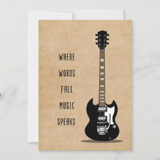 Music Art Where Words Fall Music Speaks Invitation